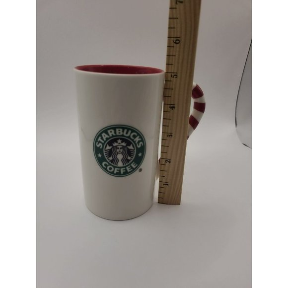 Starbucks 2009 Holiday Coffee Mug Snowflakes And Stripes - Picture 6 of 6